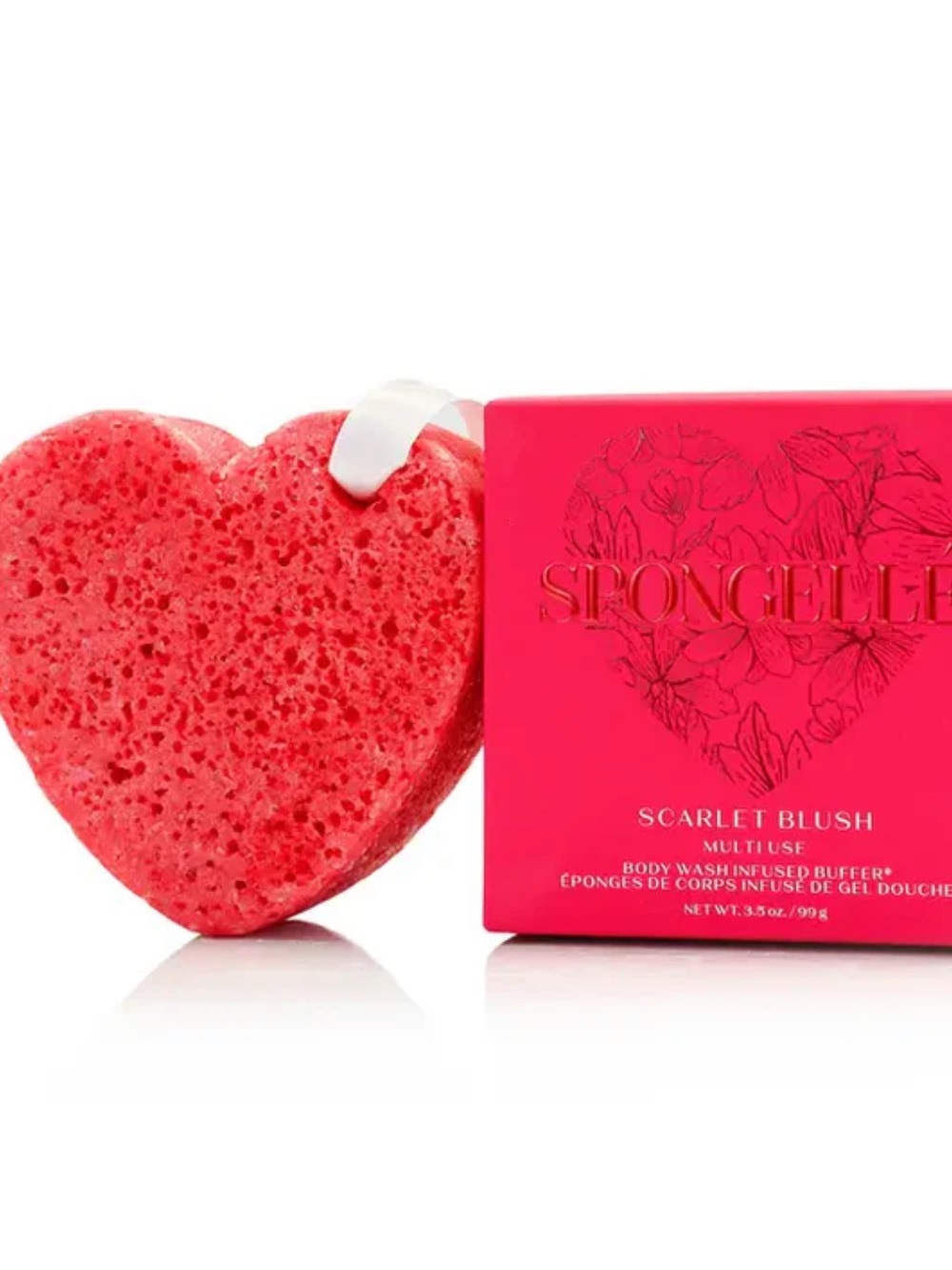 Spongelle Scarlet Blush Heart Body Buffer